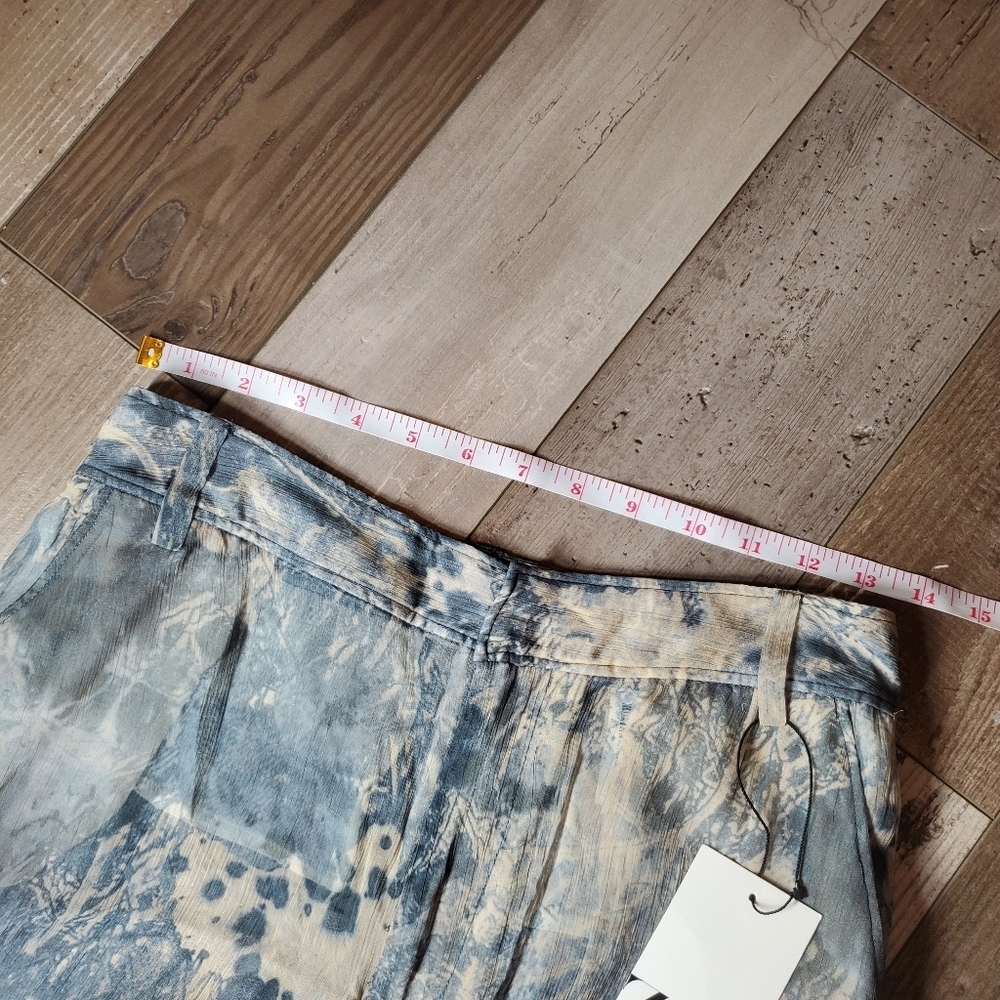 NWT Zara Semi-Sheer Printed Women's High Waisted Pants 100% Viscose Size XS - Picture 6 of 16